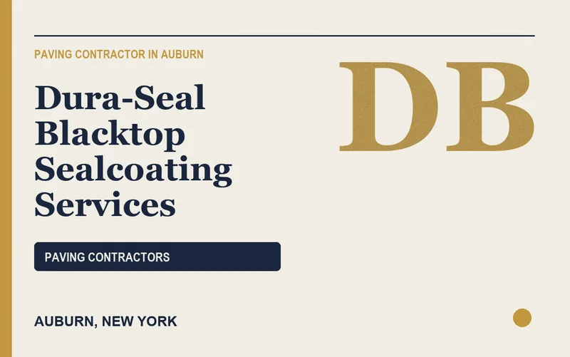 Dura-Seal Blacktop Sealcoating Services in Auburn, New York
