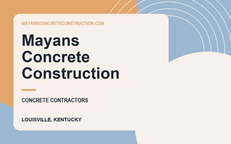 Mayans Concrete Construction in Louisville, Kentucky