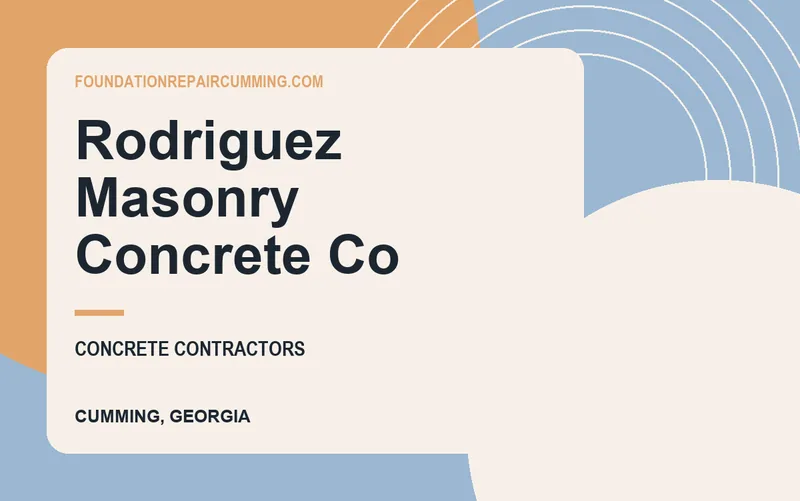 Rodriguez Masonry Concrete Co in Cumming, Georgia