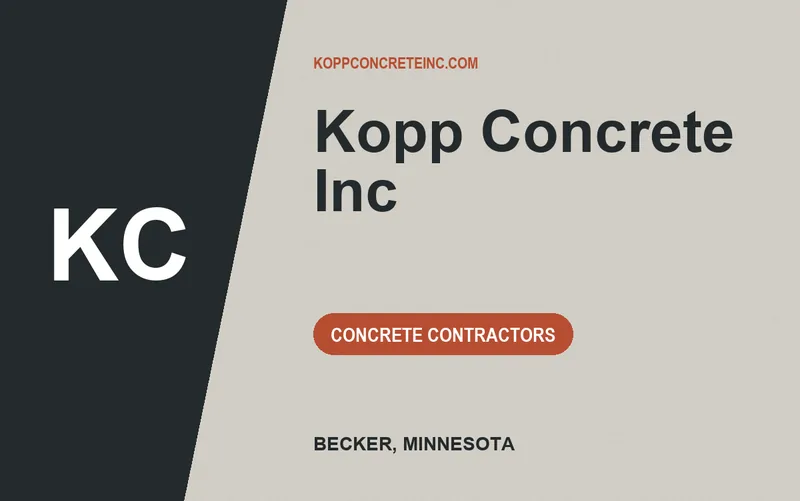 Kopp Concrete Inc in Becker, Minnesota