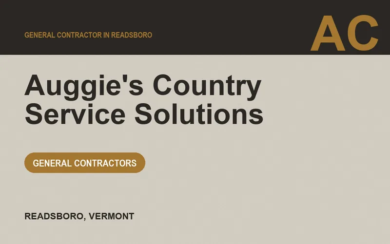 Auggie's Country Service Solutions in Readsboro, Vermont