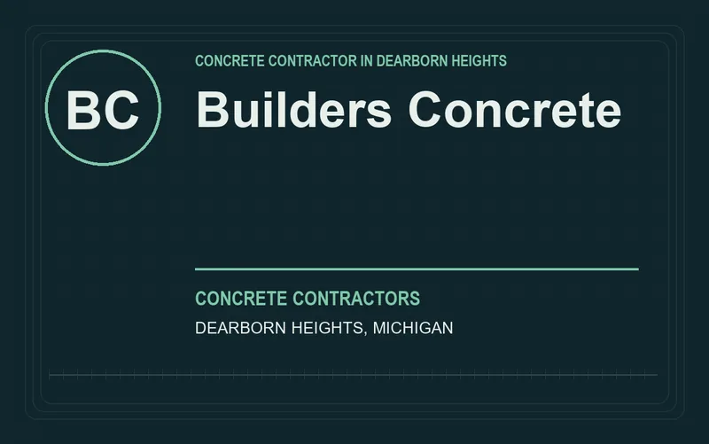 Builders Concrete in Dearborn Heights, Michigan