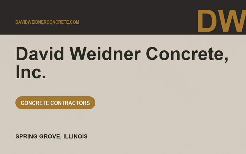 David Weidner Concrete, Inc. in Spring Grove, Illinois