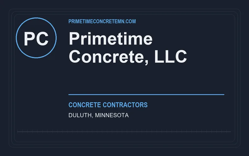 Primetime Concrete, LLC in Duluth, Minnesota