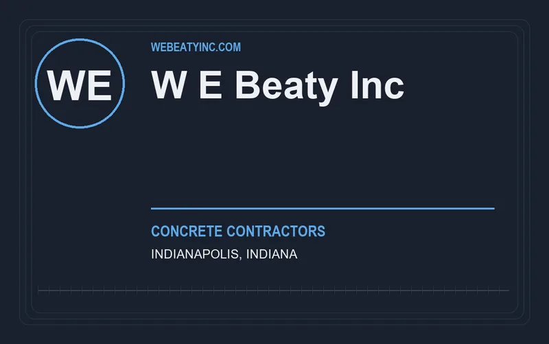 W E Beaty Inc in Indianapolis, Indiana