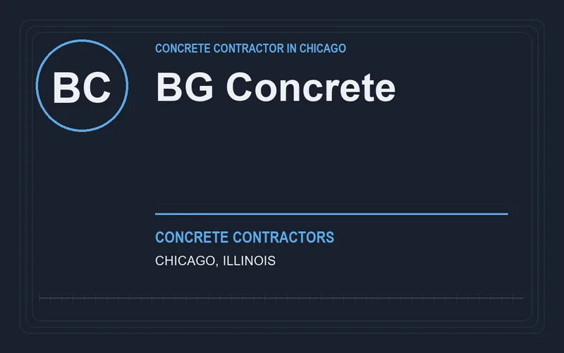 BG Concrete in Chicago, Illinois