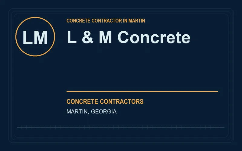 L & M Concrete in Martin, Georgia