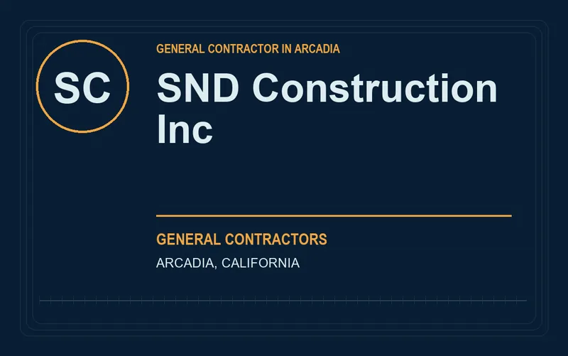 SND Construction Inc in Arcadia, California
