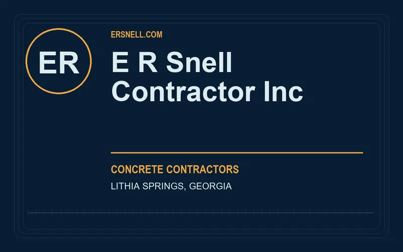 E R Snell Contractor Inc in Lithia Springs, Georgia