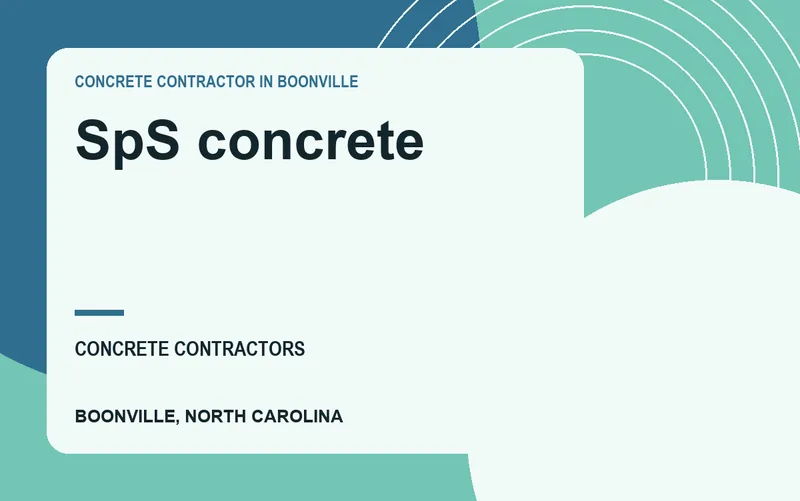 SpS concrete in Boonville, North Carolina