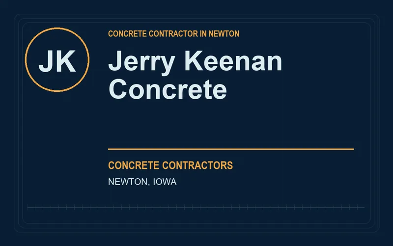 Jerry Keenan Concrete in Newton, Iowa