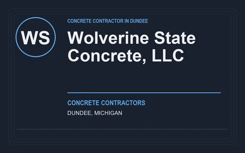 Wolverine State Concrete, LLC in Dundee, Michigan