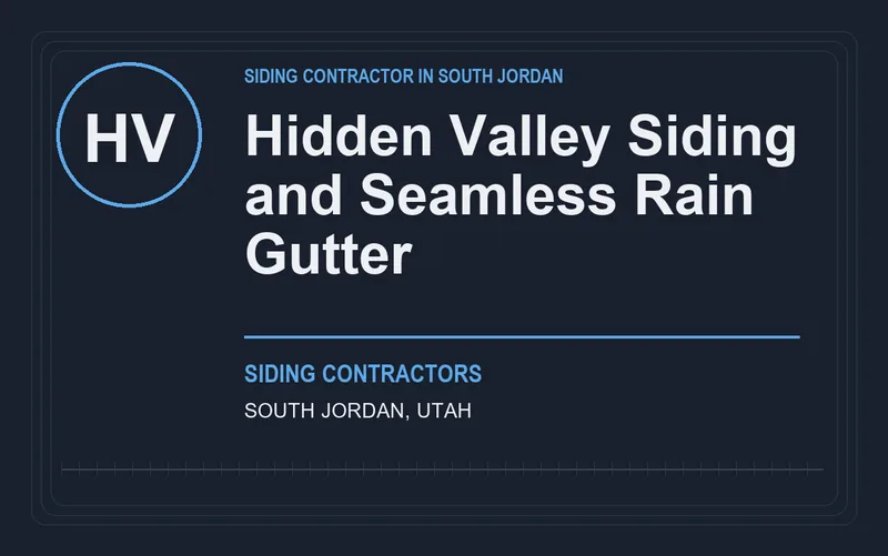Hidden Valley Siding and Seamless Rain Gutter in South Jordan, Utah