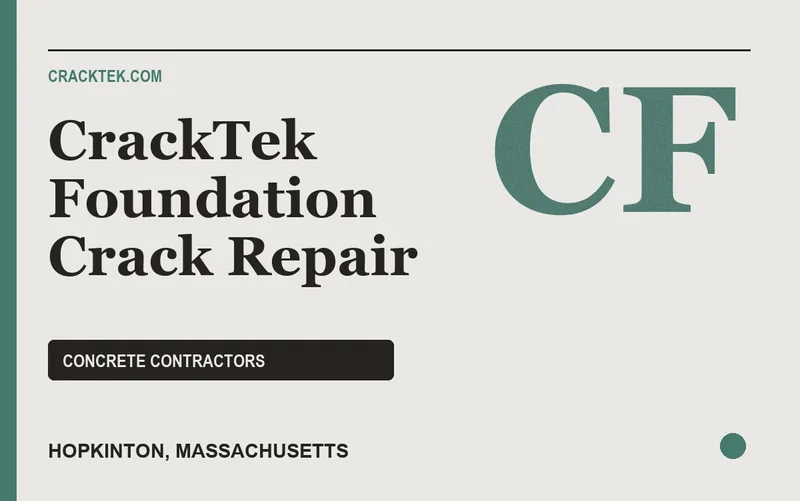 CrackTek Foundation Crack Repair in Hopkinton, Massachusetts