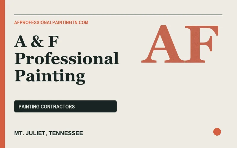 A & F Professional Painting in Mt. Juliet, Tennessee