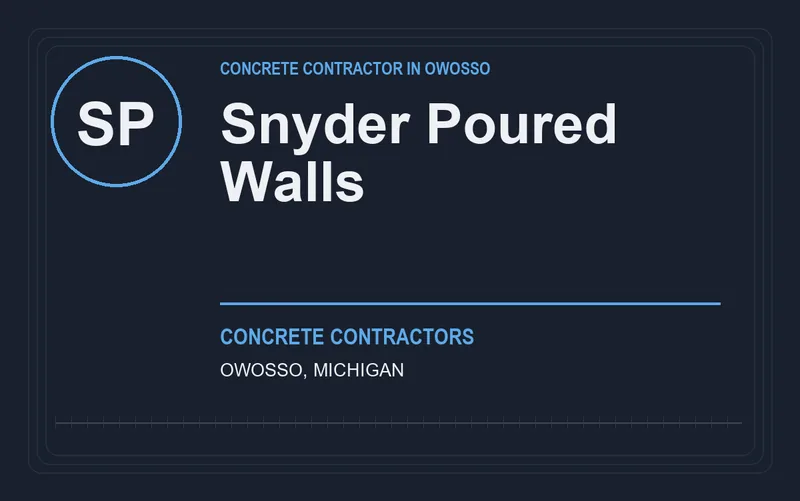 Snyder Poured Walls in Owosso, Michigan