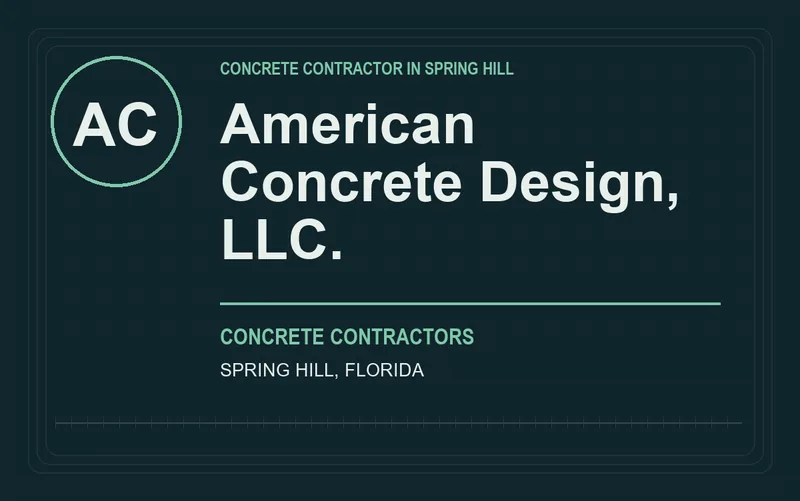 American Concrete Design, LLC. in Spring Hill, Florida