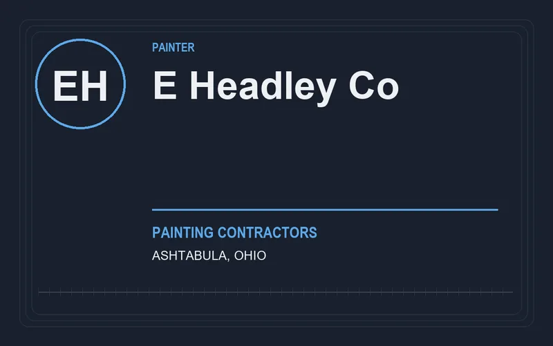 E Headley Co in Ashtabula, Ohio