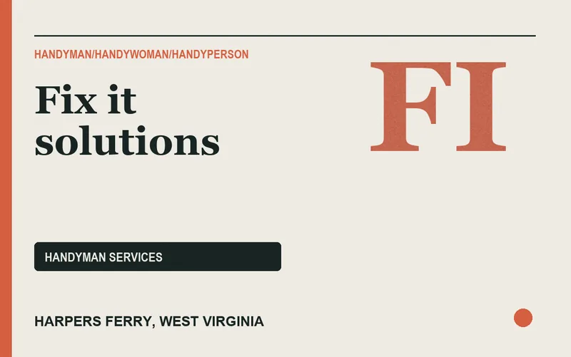 Fix it solutions in Harpers Ferry, West Virginia