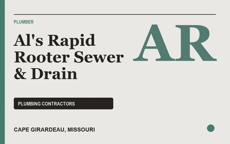 Al's Rapid Rooter Sewer & Drain in Cape Girardeau, Missouri