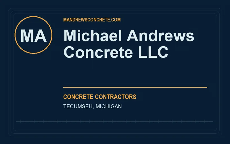 Michael Andrews Concrete llc in Tecumseh, Michigan