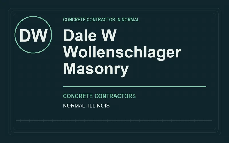 Dale W Wollenschlager Masonry in Normal, Illinois