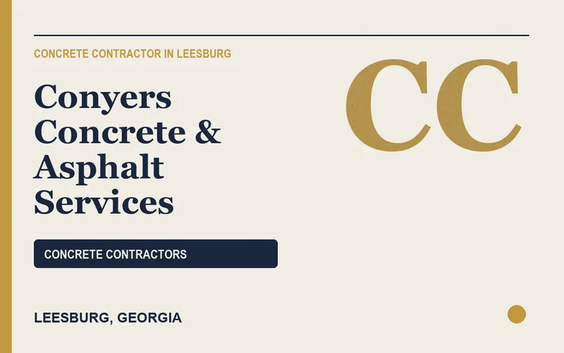 Conyers Concrete & Asphalt Services in Leesburg, Georgia
