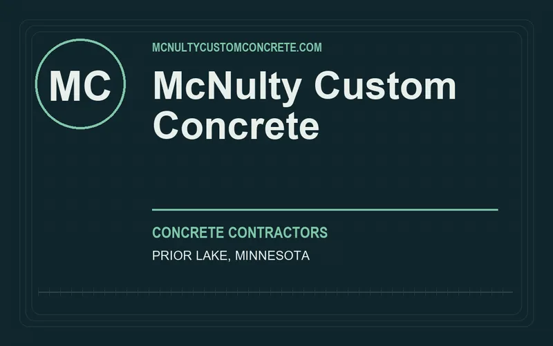 McNulty Custom Concrete in Prior Lake, Minnesota