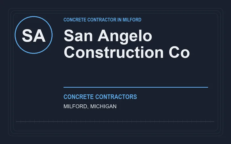 San Angelo Construction Co in Milford, Michigan