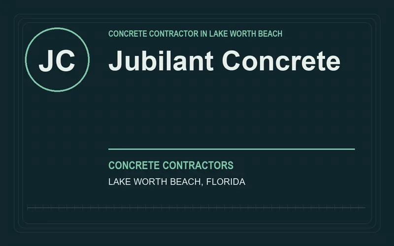 Jubilant Concrete in Lake Worth Beach, Florida