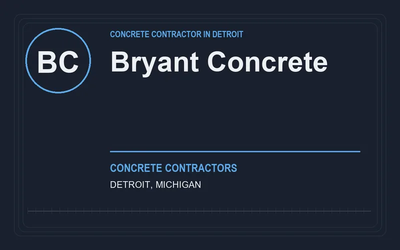Bryant Concrete in Detroit, Michigan