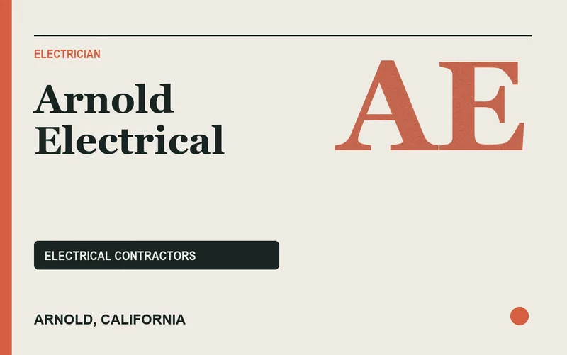 Arnold Electrical in Arnold, California