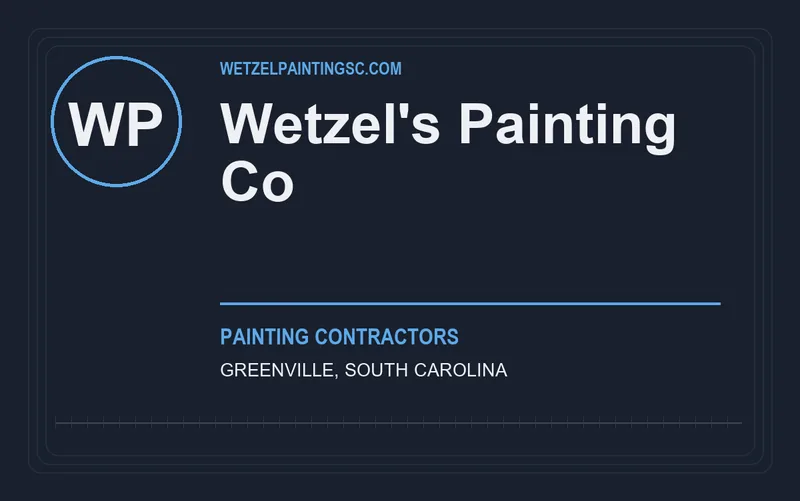 Wetzel's Painting Co in Greenville, South Carolina