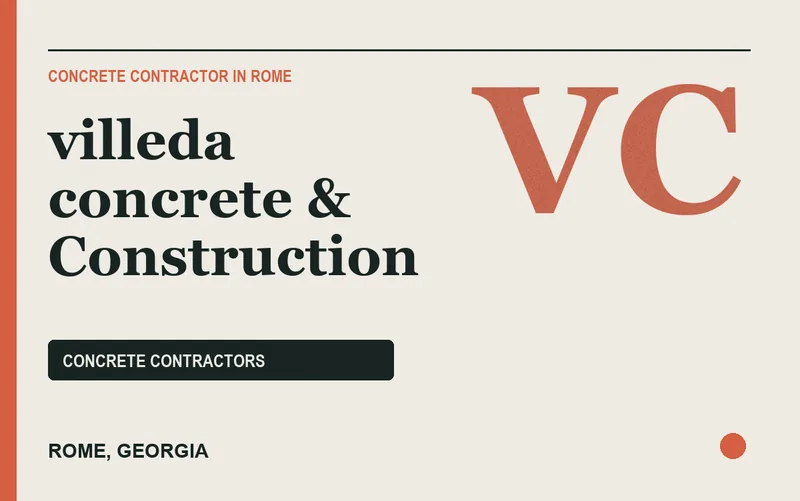 villeda concrete & Construction in Rome, Georgia