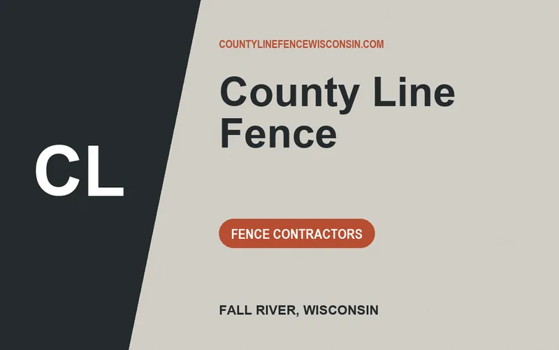 County Line Fence in Fall River, Wisconsin