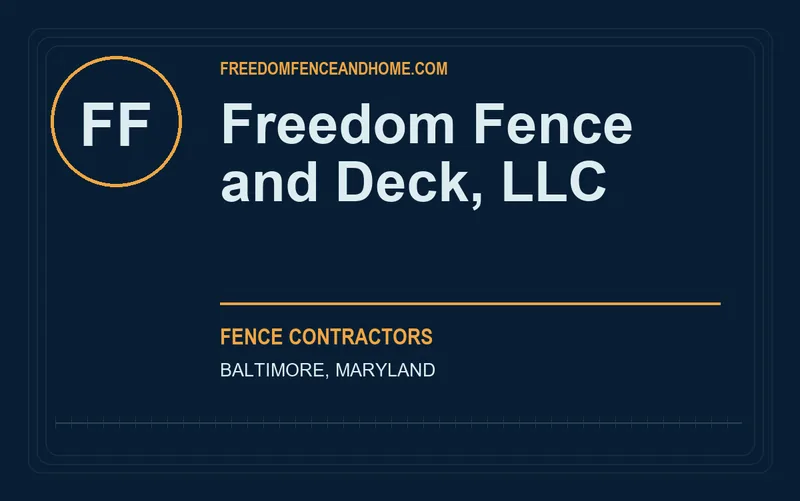 Freedom Fence and Deck, LLC in Baltimore, Maryland