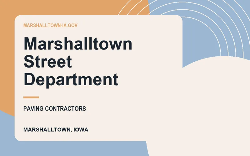 Marshalltown Street Department in Marshalltown, Iowa