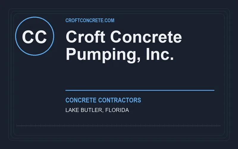 Croft Concrete Pumping, Inc. in Lake Butler, Florida