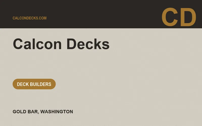 Calcon Decks in Gold Bar, Washington
