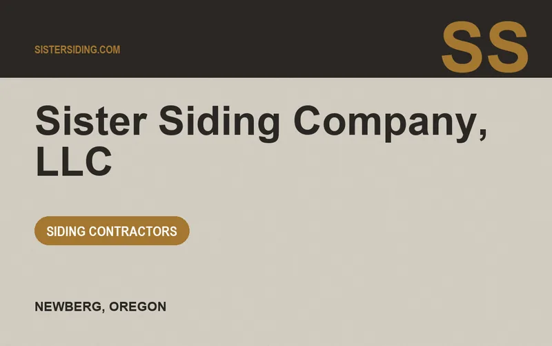 Sister Siding Company, LLC in Newberg, Oregon