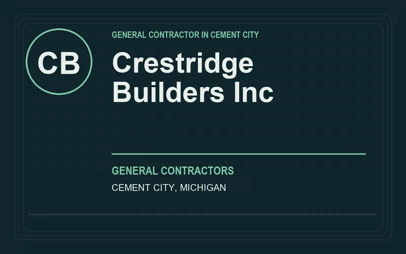 Crestridge Builders Inc in Cement City, Michigan