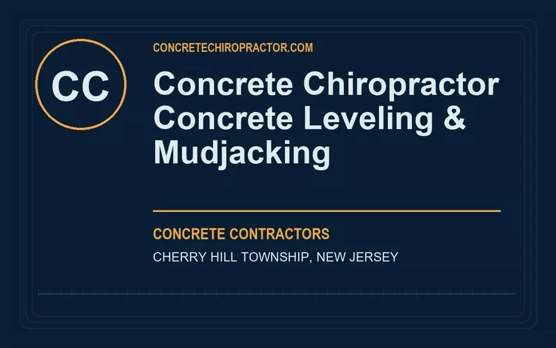 Concrete Chiropractor Concrete Leveling & Mudjacking in Cherry Hill Township, New Jersey