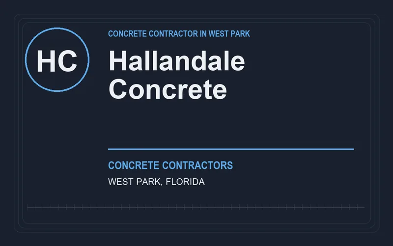 Hallandale Concrete in West Park, Florida