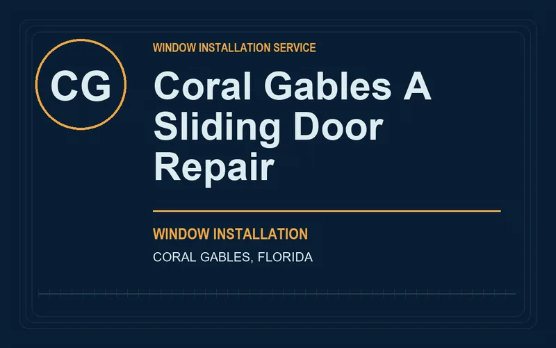 Coral Gables A Sliding Door Repair in Coral Gables, Florida