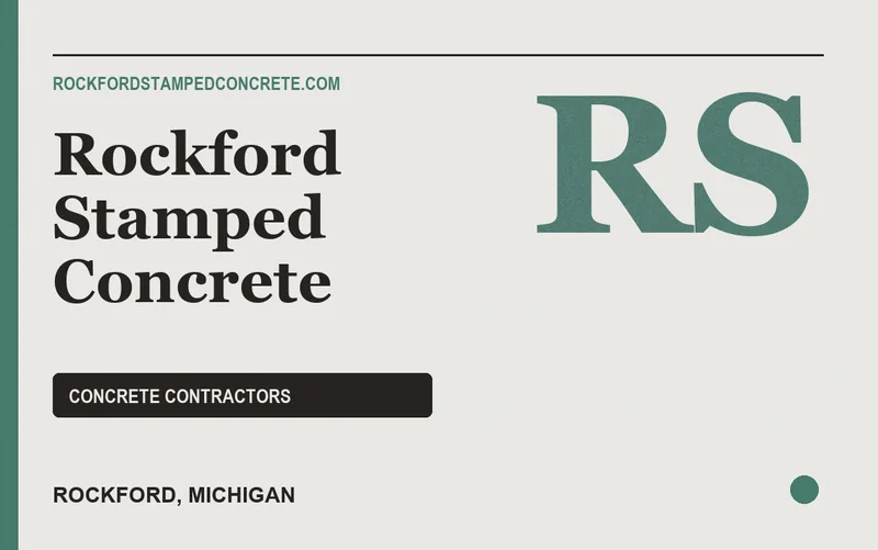 Rockford Stamped Concrete in Rockford, Michigan