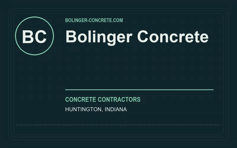 Bolinger Concrete in Huntington, Indiana