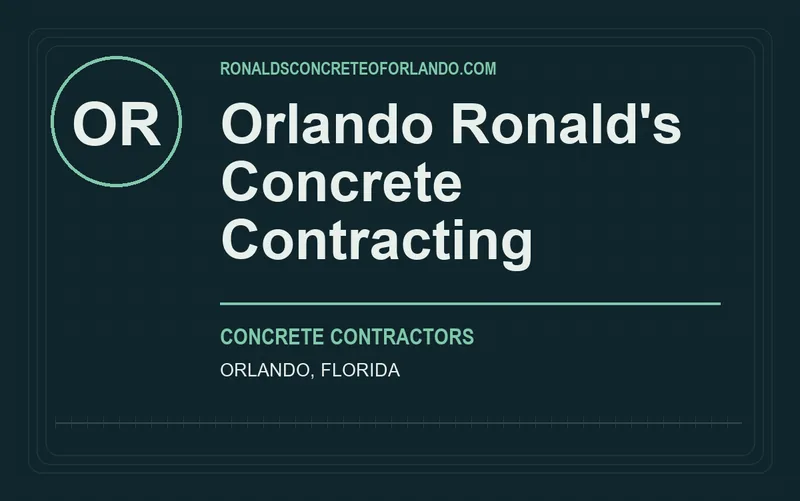 Orlando Ronald's Concrete Contracting in Orlando, Florida