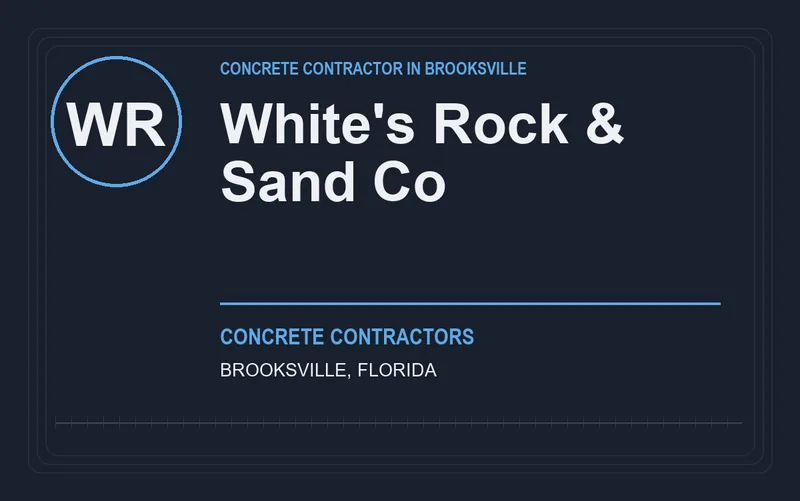 White's Rock & Sand Co in Brooksville, Florida