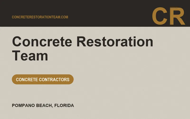 Concrete Restoration Team in Pompano Beach, Florida