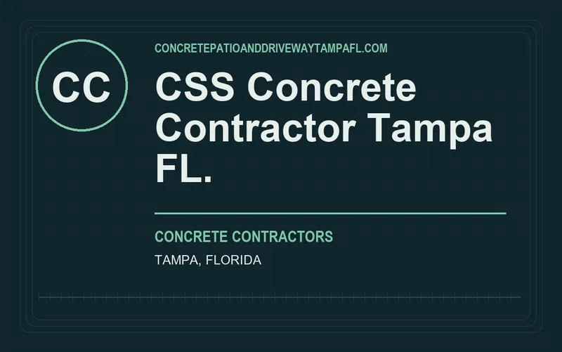 CSS Concrete Contractor Tampa FL. in Tampa, Florida